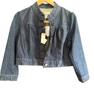 Y2K Vintage Joe's Jeans | Cropped Dark Denim Jean Jacket | Medium BNWT Deadstock